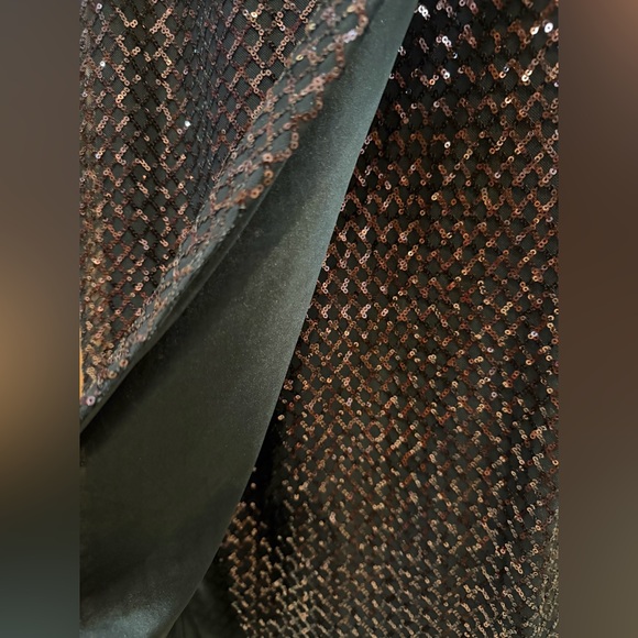 Nanette Lepore Sequin Midi Dress Copper & Black Party Cocktail NYE Evening, NWT - Picture 3 of 11